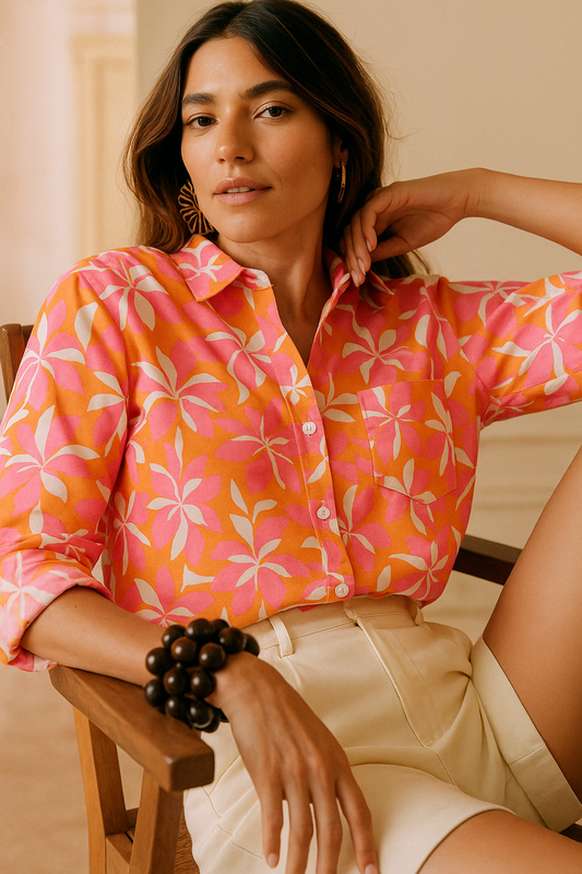 Classic Floral printed shirt